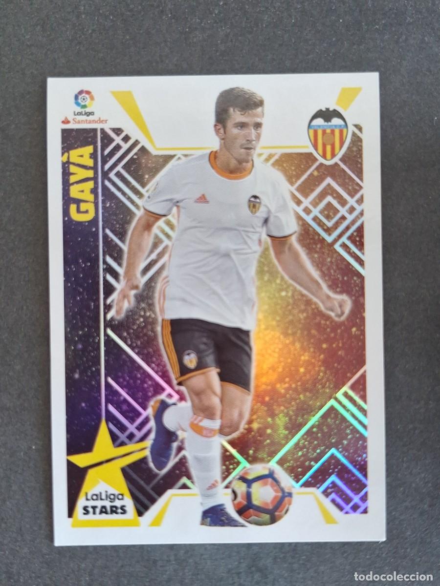 Cromos de f&uacute;tbol: L3 GAYA VALENCIA C. F. STARS LIGA ESTE 2017 2018 17 18 NUNCA PEGADO SIN PEGAR