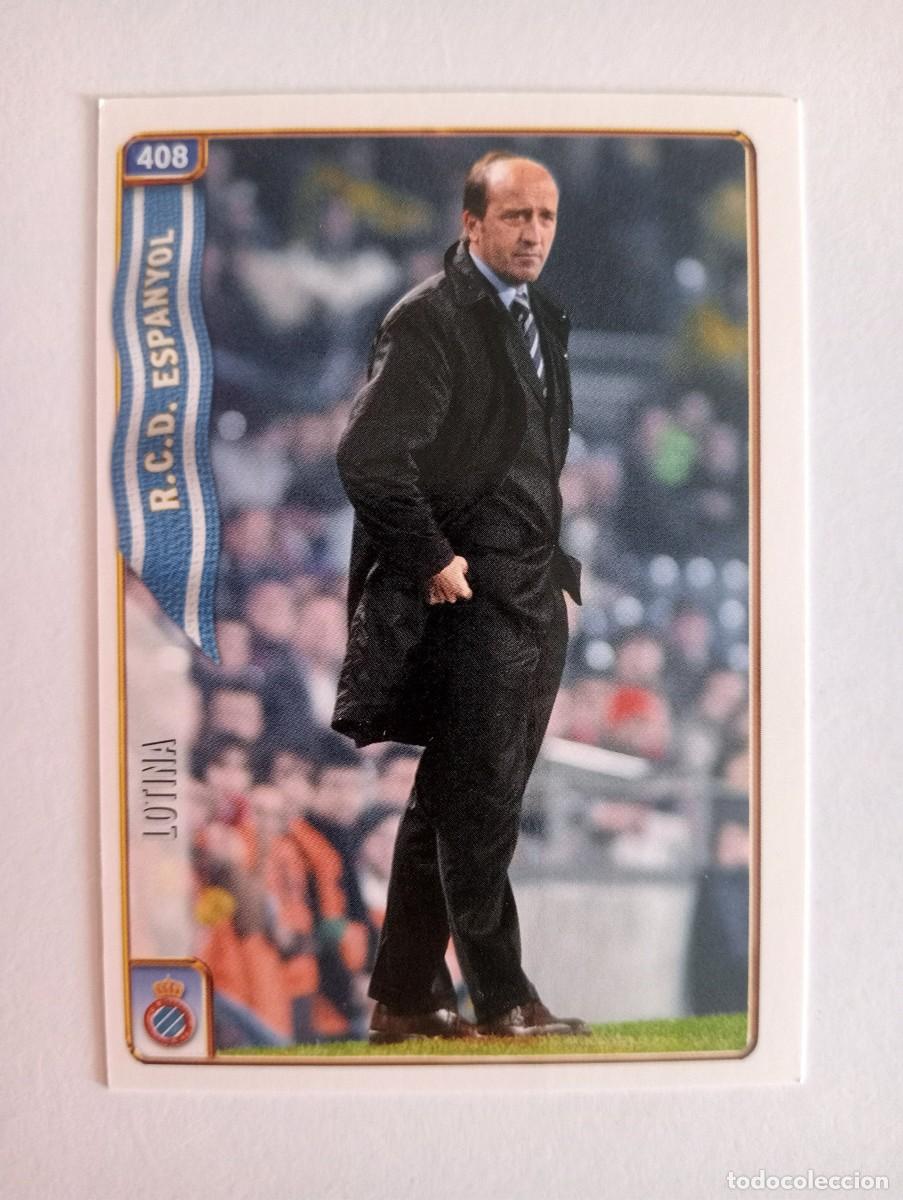 Cromos de f&uacute;tbol: CROMO FUTBOL R.C.D. ESPANYOL MUNDI CROMO 2004-2005: ENTRENADOR LOTINA