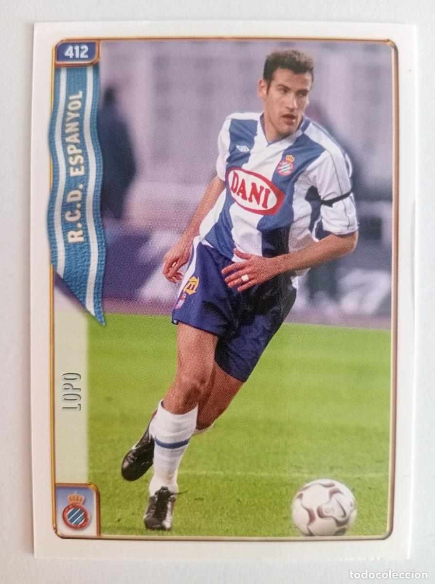 Cromos de f&uacute;tbol: CROMO FUTBOL R.C.D. ESPANYOL MUNDI CROMO 2004-2005: LOPO