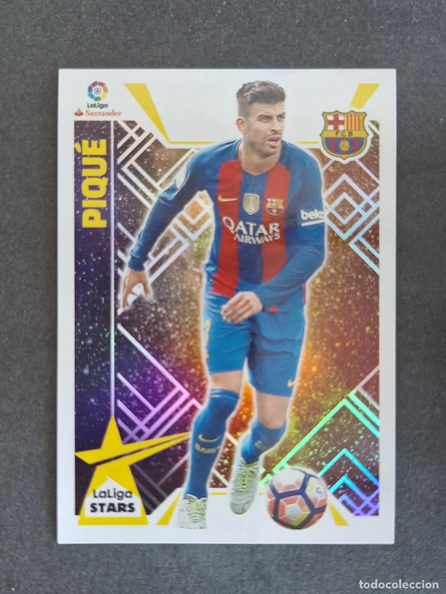 Cromos de f&uacute;tbol: L3 PIQUE F. C. BARCELONA STARS LIGA ESTE 2017 2018 17 18 NUNCA PEGADO SIN PEGAR