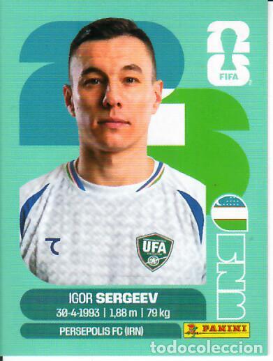 Cromos de f&uacute;tbol: CROMO PANINI MUNDIAL WORLD CUP 2026 - UZB19 UZB 19 - SERGEEV - UZBEKISTAN