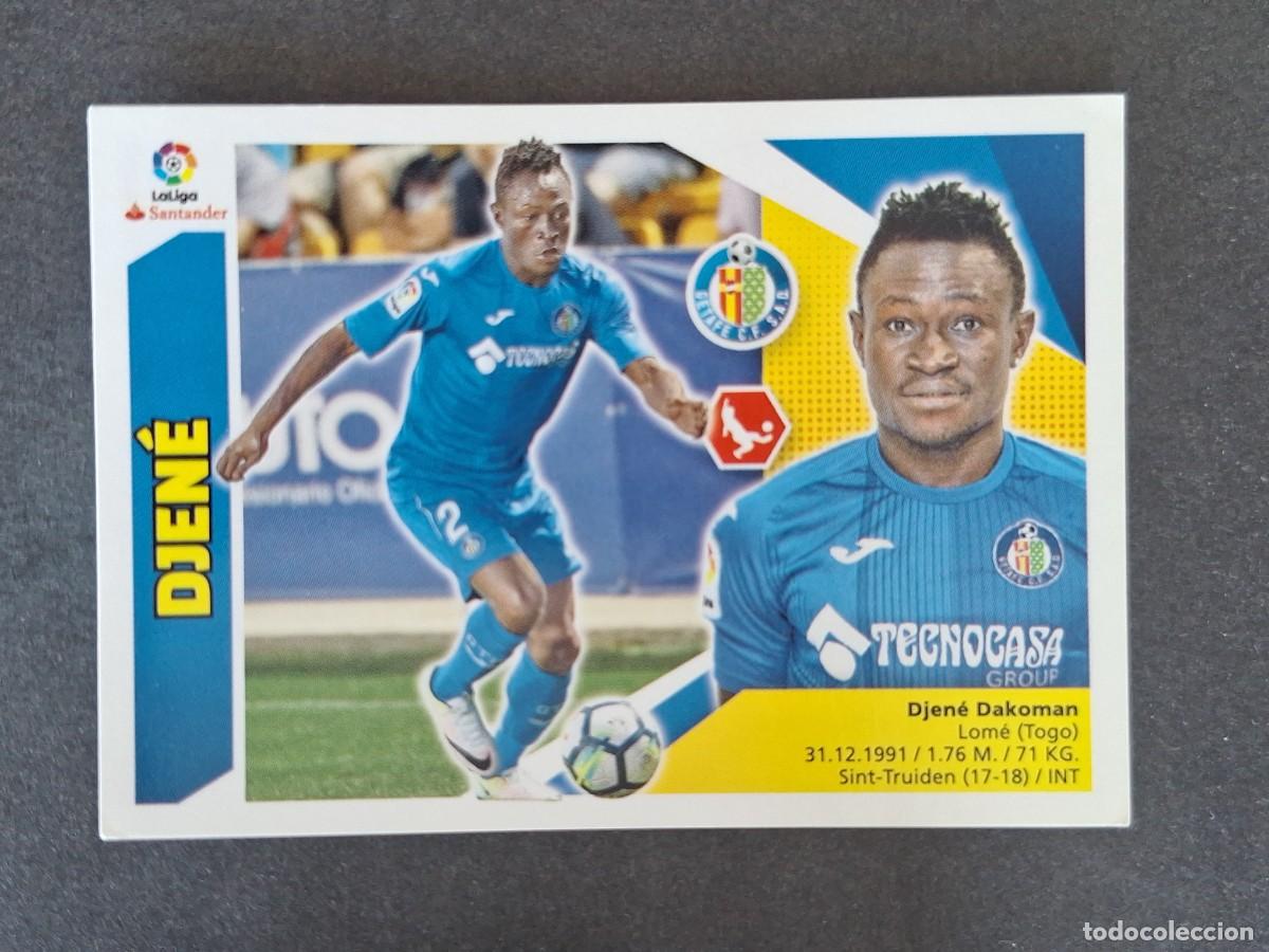 Cromos de f&uacute;tbol: L3 DJENE GETAFE C. F. COLOCA LIGA ESTE 2017 2018 17 18 NUNCA PEGADO SIN PEGAR
