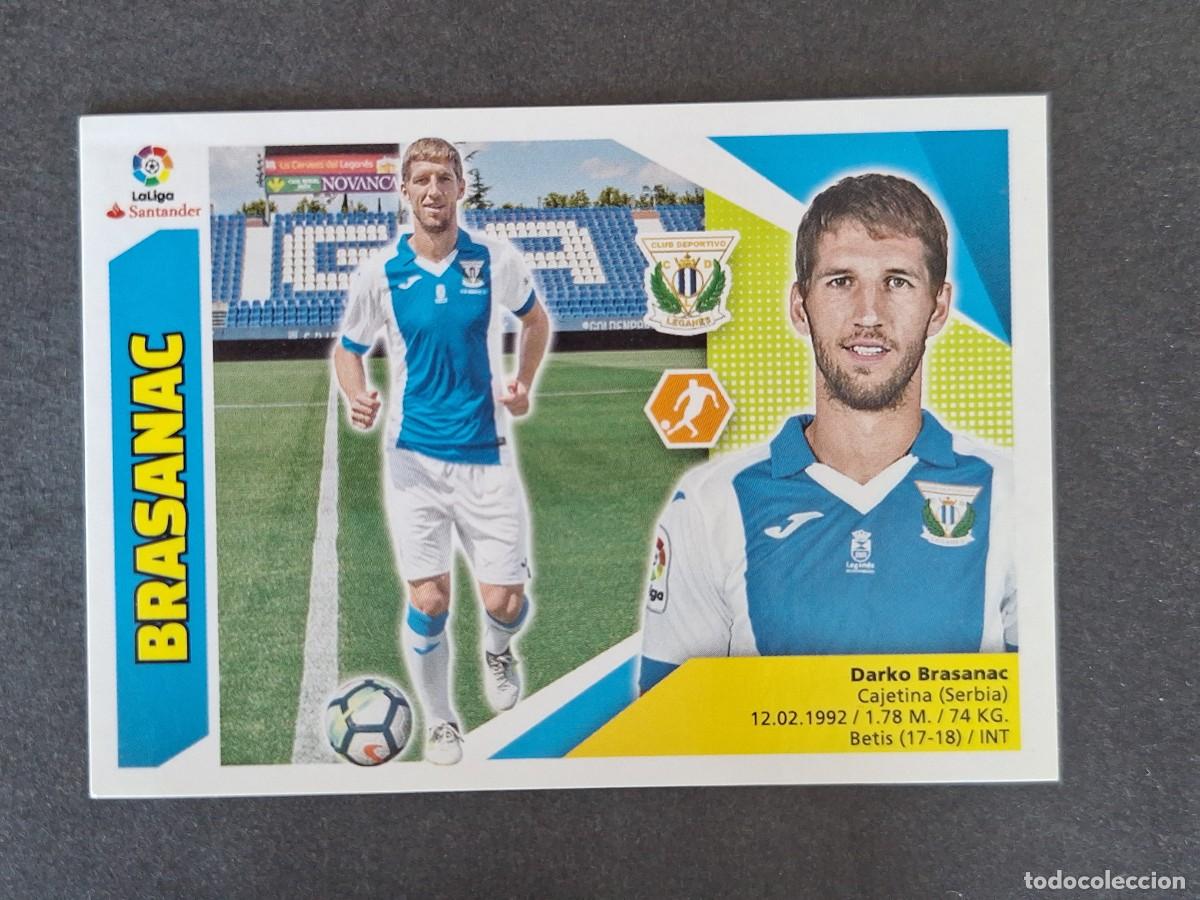 Cromos de f&uacute;tbol: L3 BRASANAC C. D. LEGANES COLOCA LIGA ESTE 2017 2018 17 18 NUNCA PEGADO SIN PEGAR