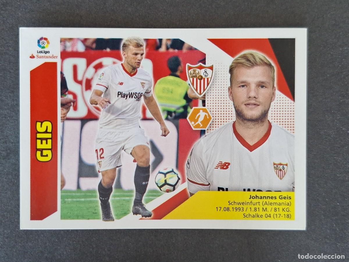 Cromos de f&uacute;tbol: L3 GEIS SEVILLA F. C. COLOCA LIGA ESTE 2017 2018 17 18 NUNCA PEGADO SIN PEGAR
