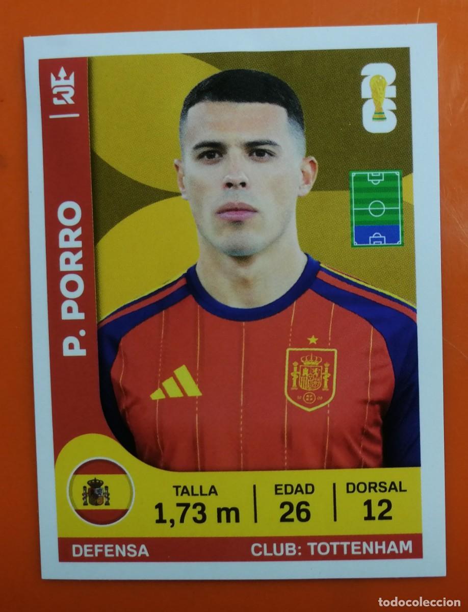 Fu&szlig;ball-Sticker: Espa&ntilde;a Mundial 2026 - Cromo 342 Porro - &Aacute;lbum 3Reyes de Peru