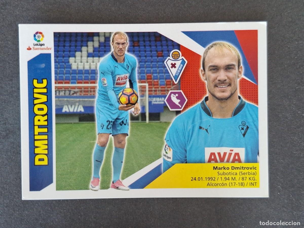 Fu&szlig;ball-Sticker: L3 DMITROVIC S. D. EIBAR FICHAJE 2 LIGA ESTE 2017 2018 17 18 NUNCA PEGADO SIN PEGAR