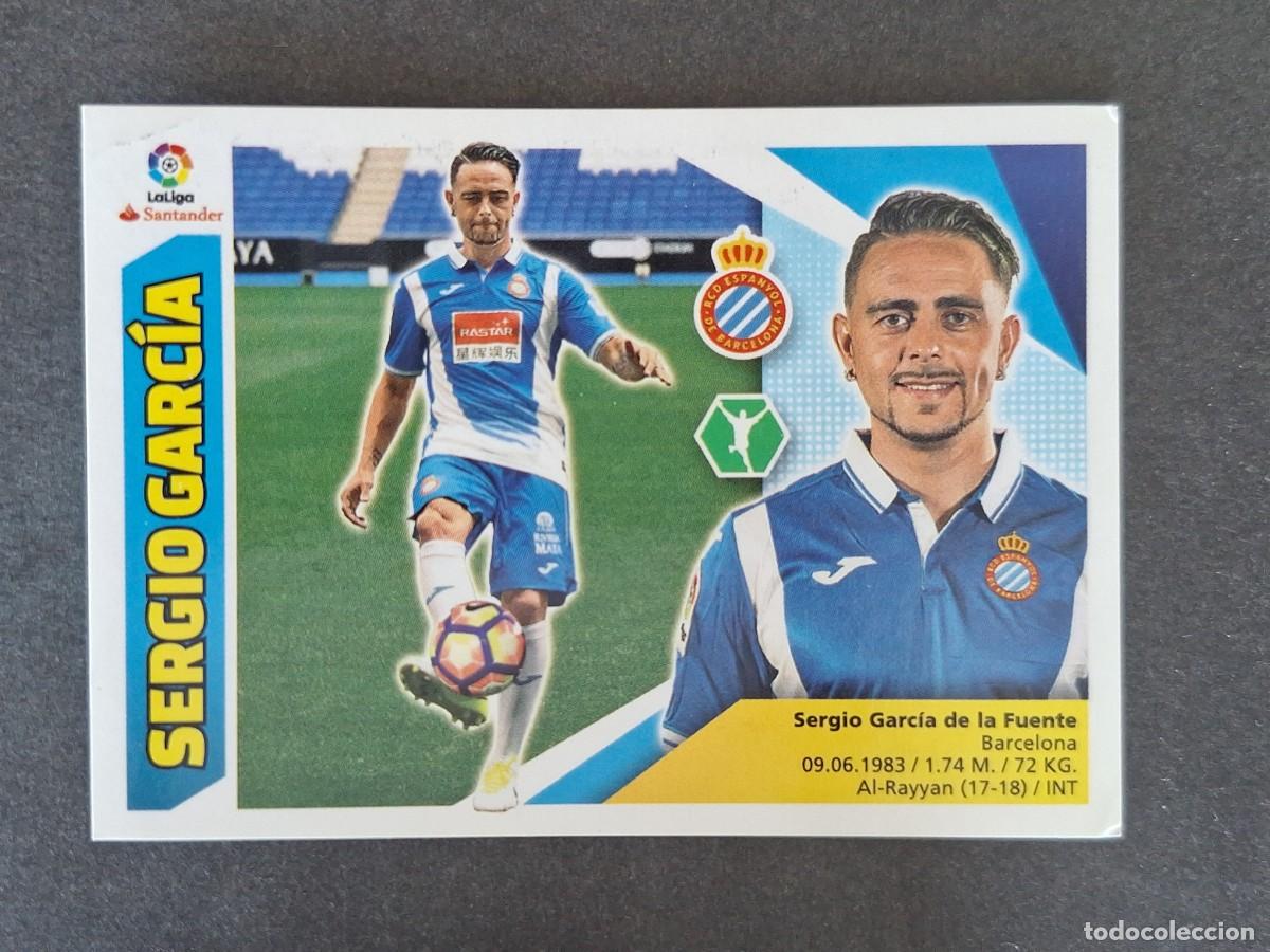 Cromos de f&uacute;tbol: L3 SERGIO GARCIA R. C. D. ESPA&Ntilde;OL FICHAJE 4 LIGA ESTE 2017 2018 17 18 NUNCA PEGADO SIN PEGAR