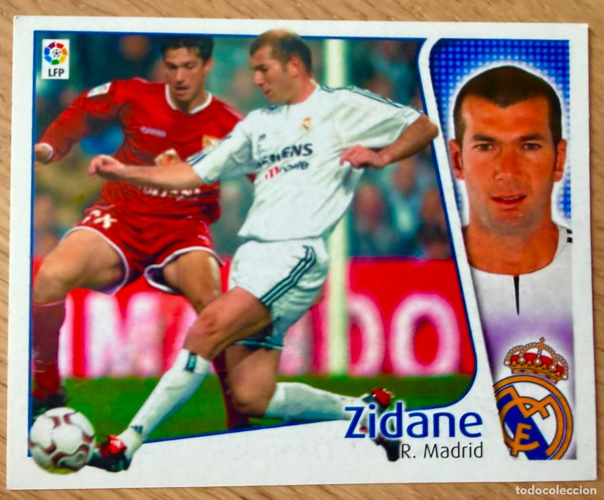 Fu&szlig;ball-Sticker: ZIDANE REAL MADRID 04 05 2004 2005 LIGA EDICIONES ESTE SIN PEGAR STICKER CROMOS