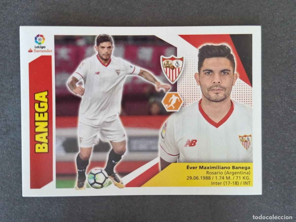 Cromos de f&uacute;tbol: L3 BANEGA SEVILLA F. C. FICHAJE 8 LIGA ESTE 2017 2018 17 18 NUNCA PEGADO SIN PEGAR