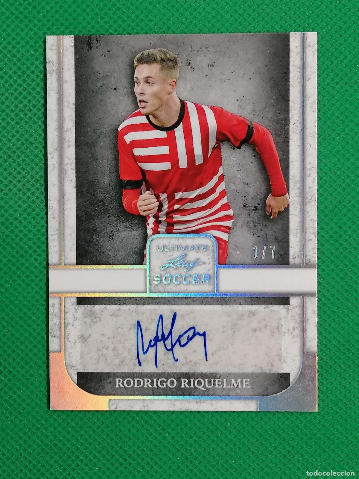 Figurine di Calcio: RODRIGO RIQUELME AUTO FIRMA AUTOGRAFO 1/7 ⚽ ULTIMATE LEAF SOCCER 22 2022 ⚽
