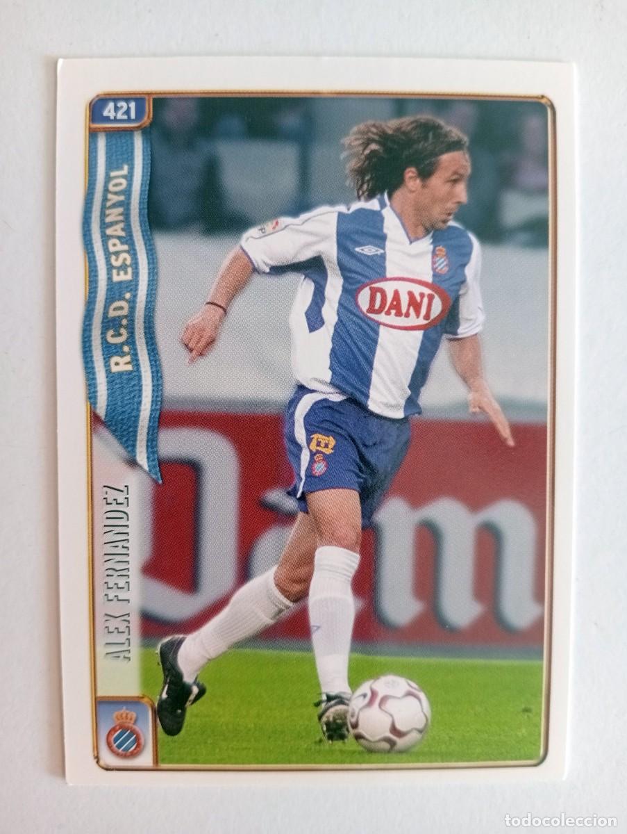 Cromos de f&uacute;tbol: CROMO FUTBOL R.C.D. ESPANYOL MUNDI CROMO 2004-2005: ALEX FERN&Aacute;NDEZ