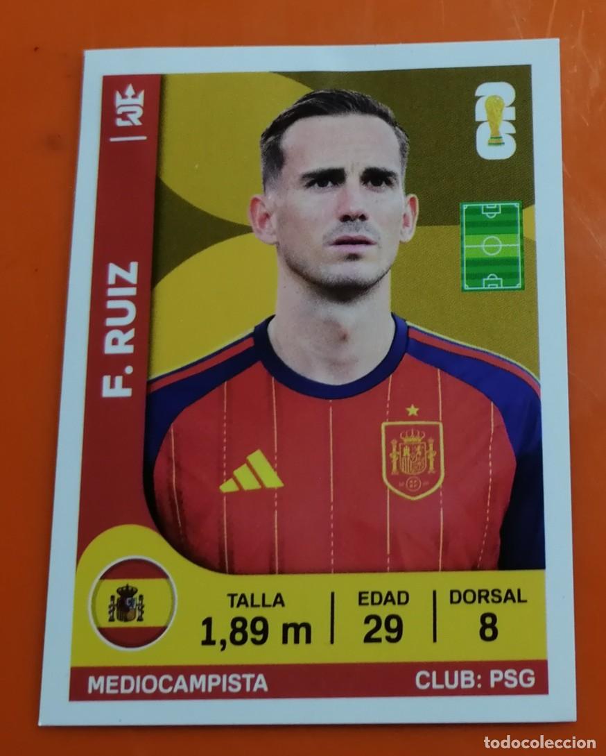 Cromos de f&uacute;tbol: Espa&ntilde;a Mundial 2026 - Cromo 346 F. RUIZ - &Aacute;lbum 3Reyes de Peru