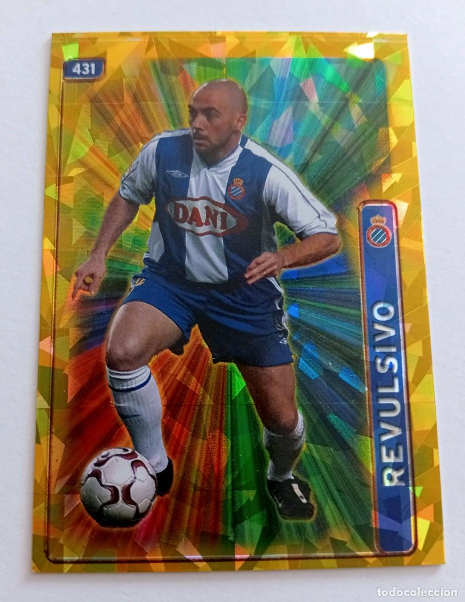 Cromos de f&uacute;tbol: CROMO FUTBOL R.C.D. ESPANYOL MUNDI CROMO 2004-2005: DE LA PE&Ntilde;A REVULSIVO