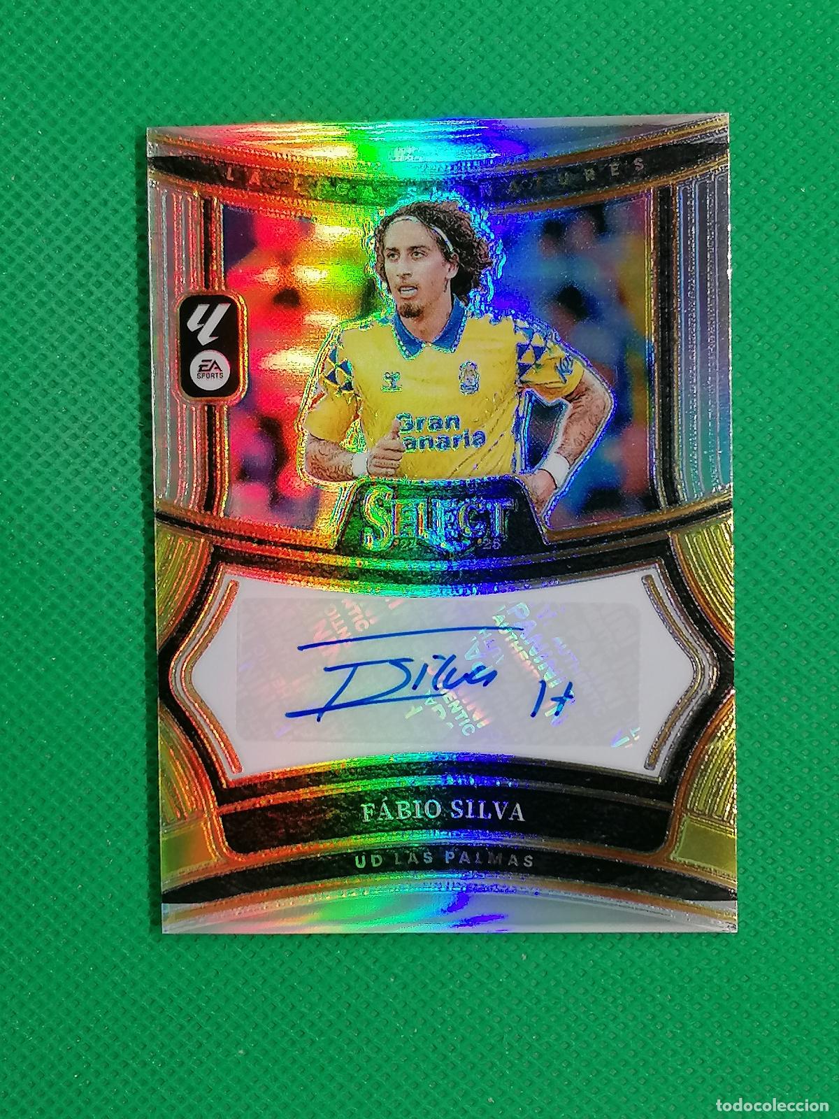 Cromos de f&uacute;tbol: FABIO SILVA LAS PALMAS AUTO FIRMA AUTOGRAFO ⚽ PANINI PRIZM SELECT LA LIGA 2024 2025 24 25 ⚽