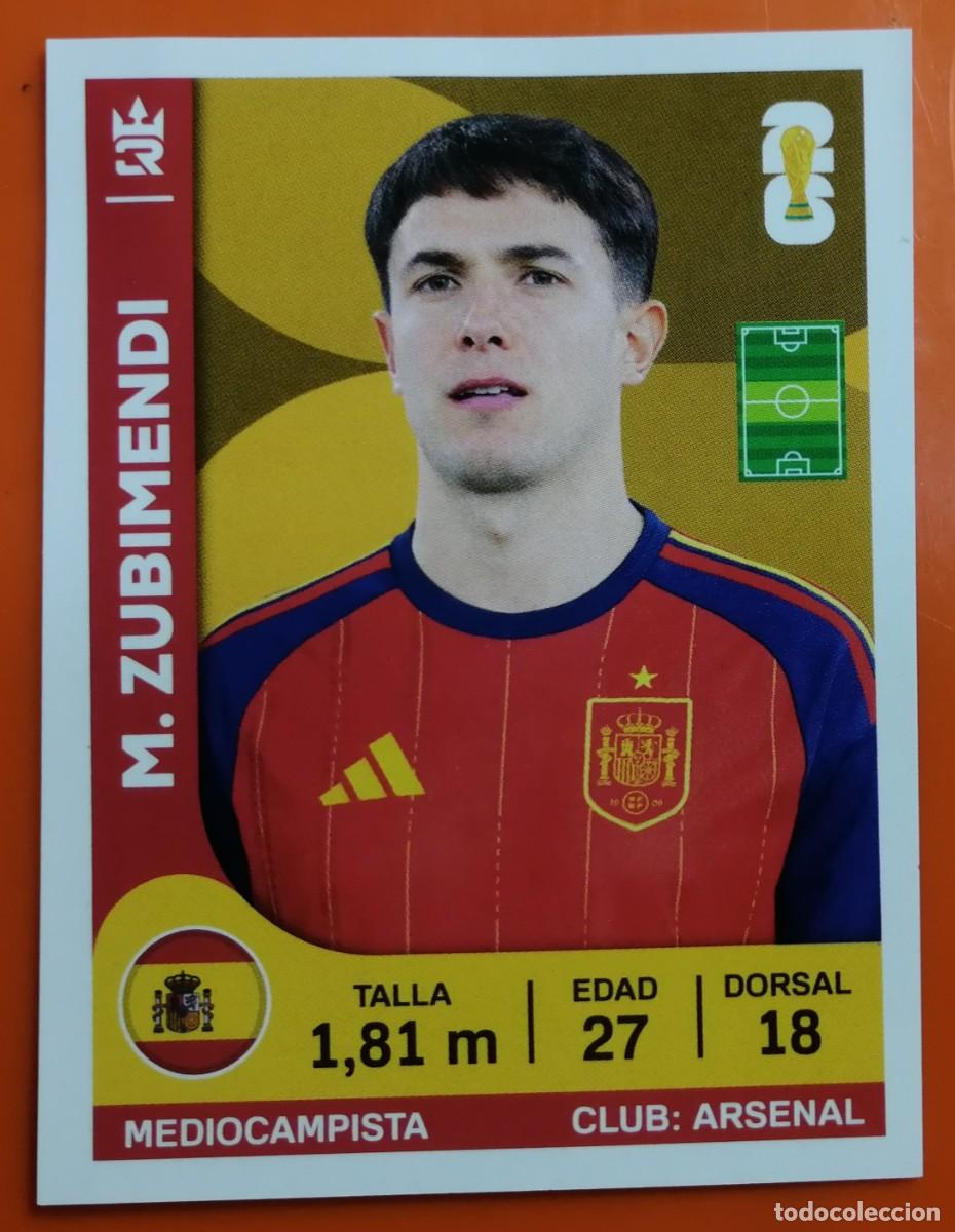 Cromos de f&uacute;tbol: Espa&ntilde;a Mundial 2026 - Cromo 348 ZUBIMENDI - &Aacute;lbum 3Reyes de Peru