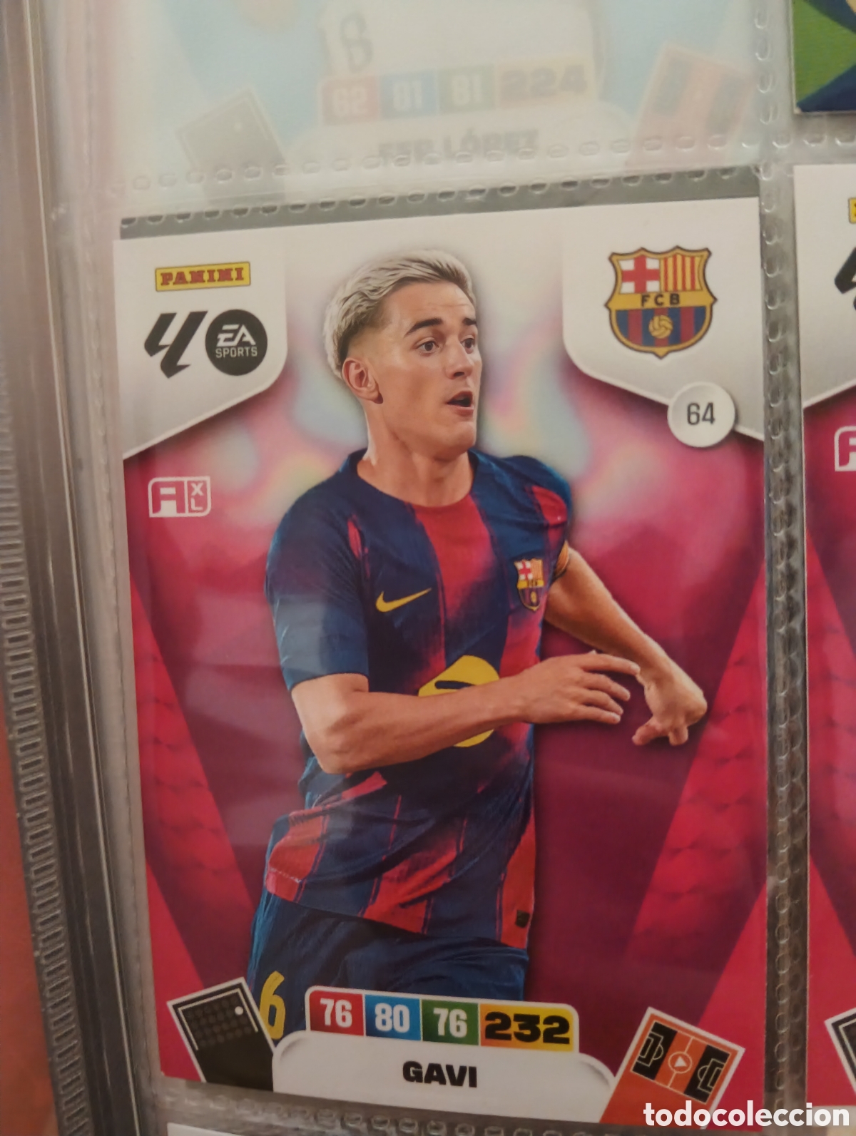 Cromos de f&uacute;tbol: 64 Gavi, FC Barcelona, Panini Adrenalyn XL La Liga 2025 2026 25 26