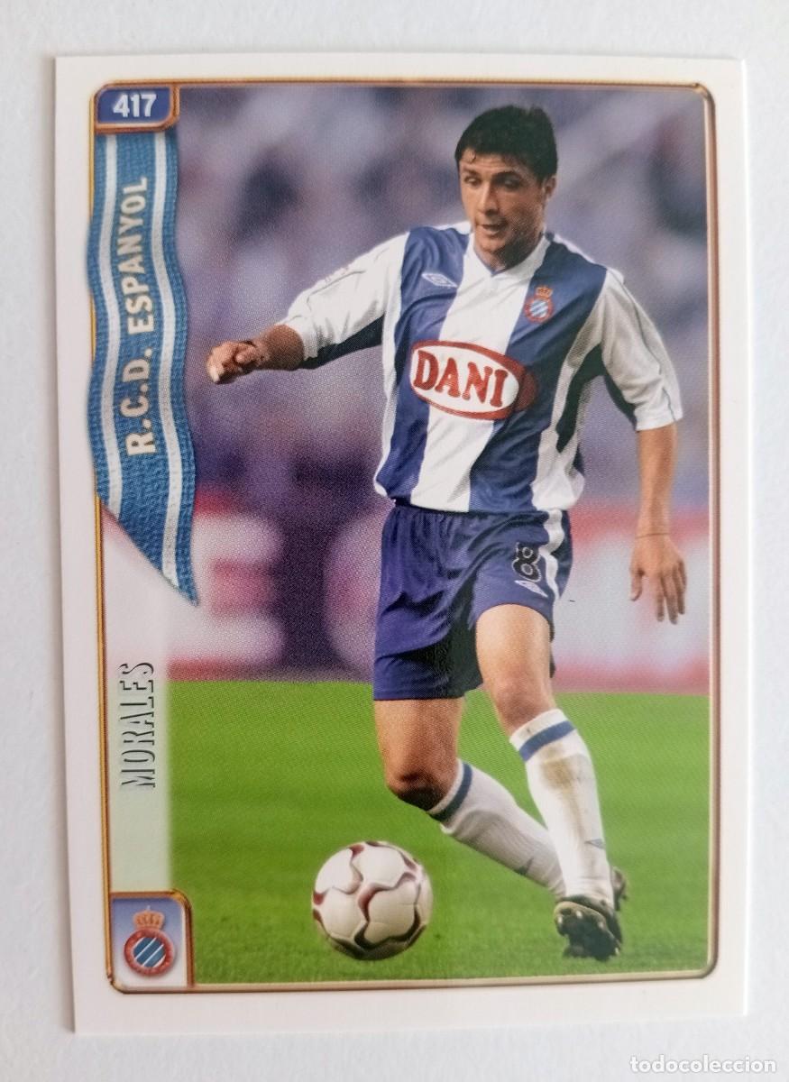 Cromos de f&uacute;tbol: CROMO FUTBOL R.C.D. ESPANYOL MUNDI CROMO 2004-2005: MORALES