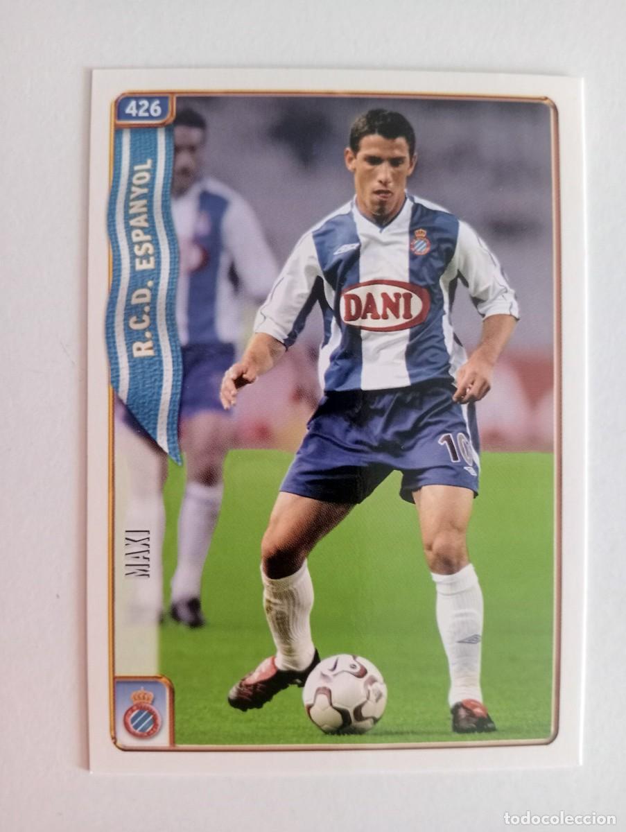 Cromos de f&uacute;tbol: CROMO FUTBOL R.C.D. ESPANYOL MUNDI CROMO 2004-2005: MAXI RODR&Iacute;GUEZ