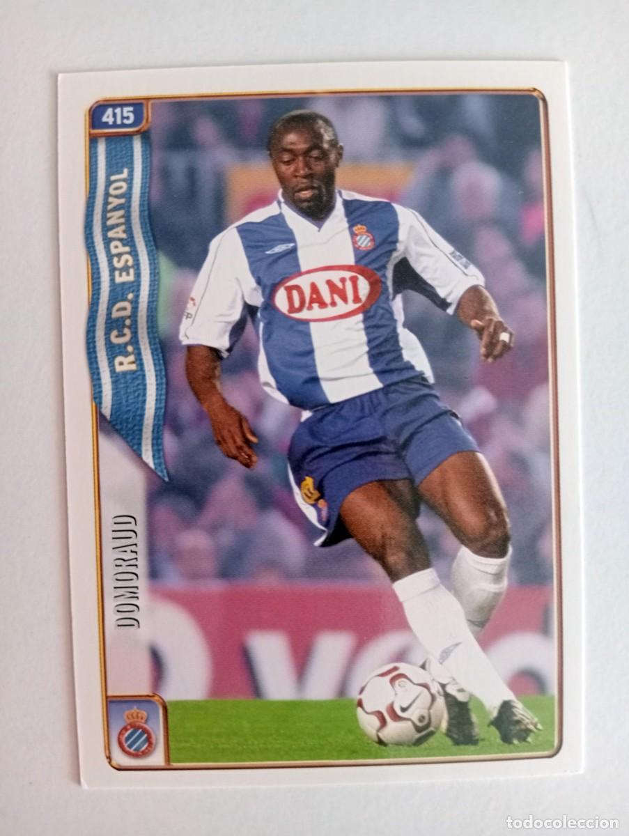 Cromos de f&uacute;tbol: CROMO FUTBOL R.C.D. ESPANYOL MUNDI CROMO 2004-2005: DOMORAUD