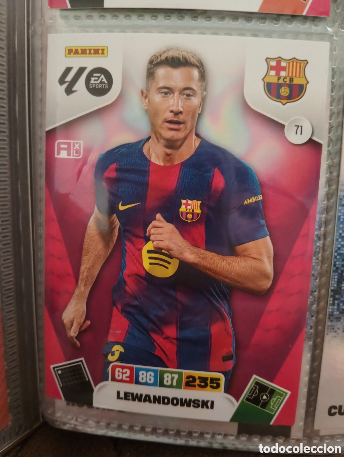 Cromos de f&uacute;tbol: Adrenalyn 25/26 - Lewandowski - N&ordm; 71 - FC Barcelona