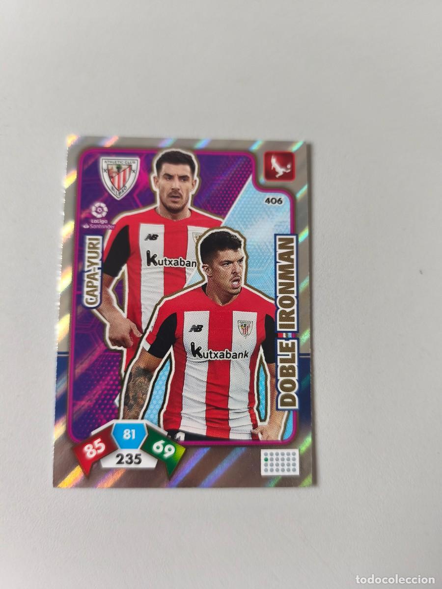 Cromos de f&uacute;tbol: ADRENALYN XL 19 20 ATHLETIC CLUB DOBLE IRONMAN CAPA-YURI 406 CJA1