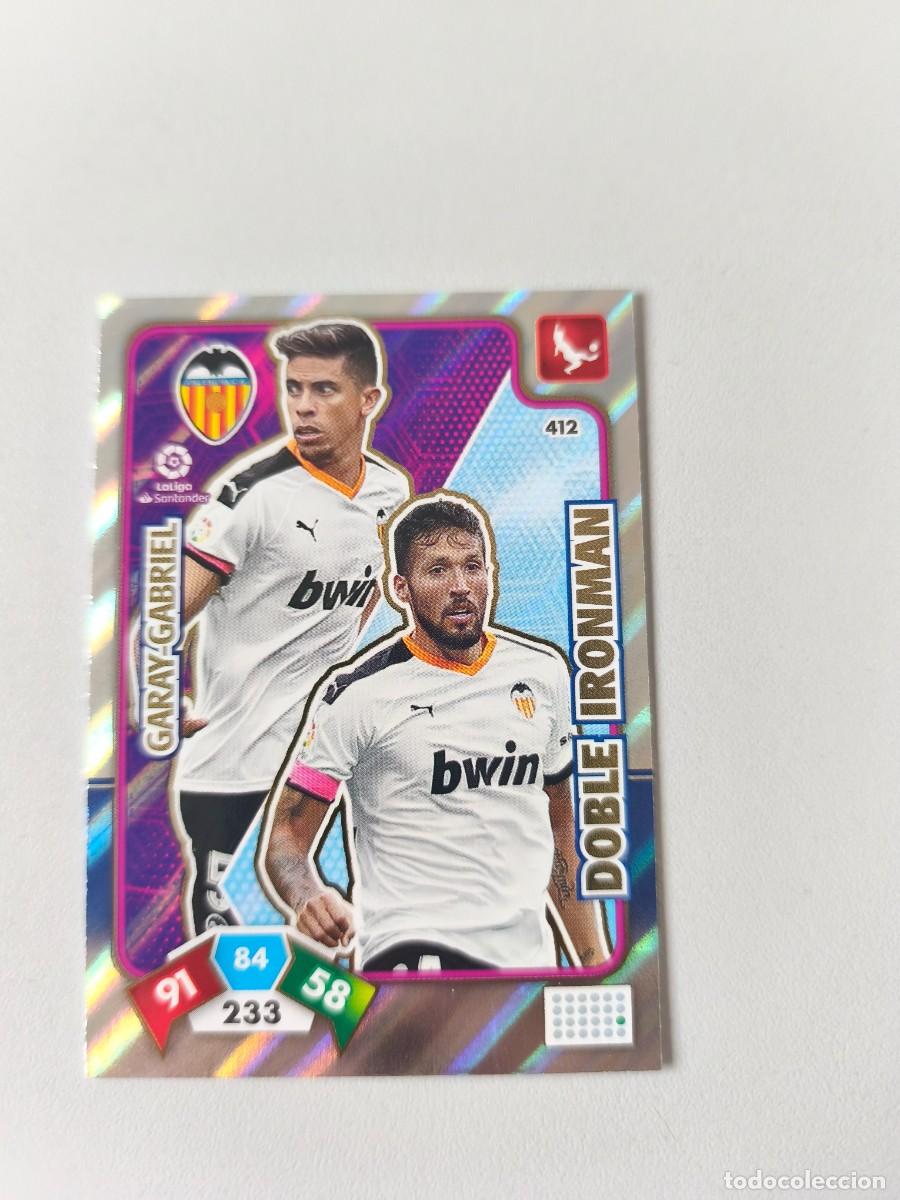 Cromos de f&uacute;tbol: ADRENALYN XL 19 20 VALENCIA GARAY-GABRIEL DOBLE IRONMAN 412 CJA1