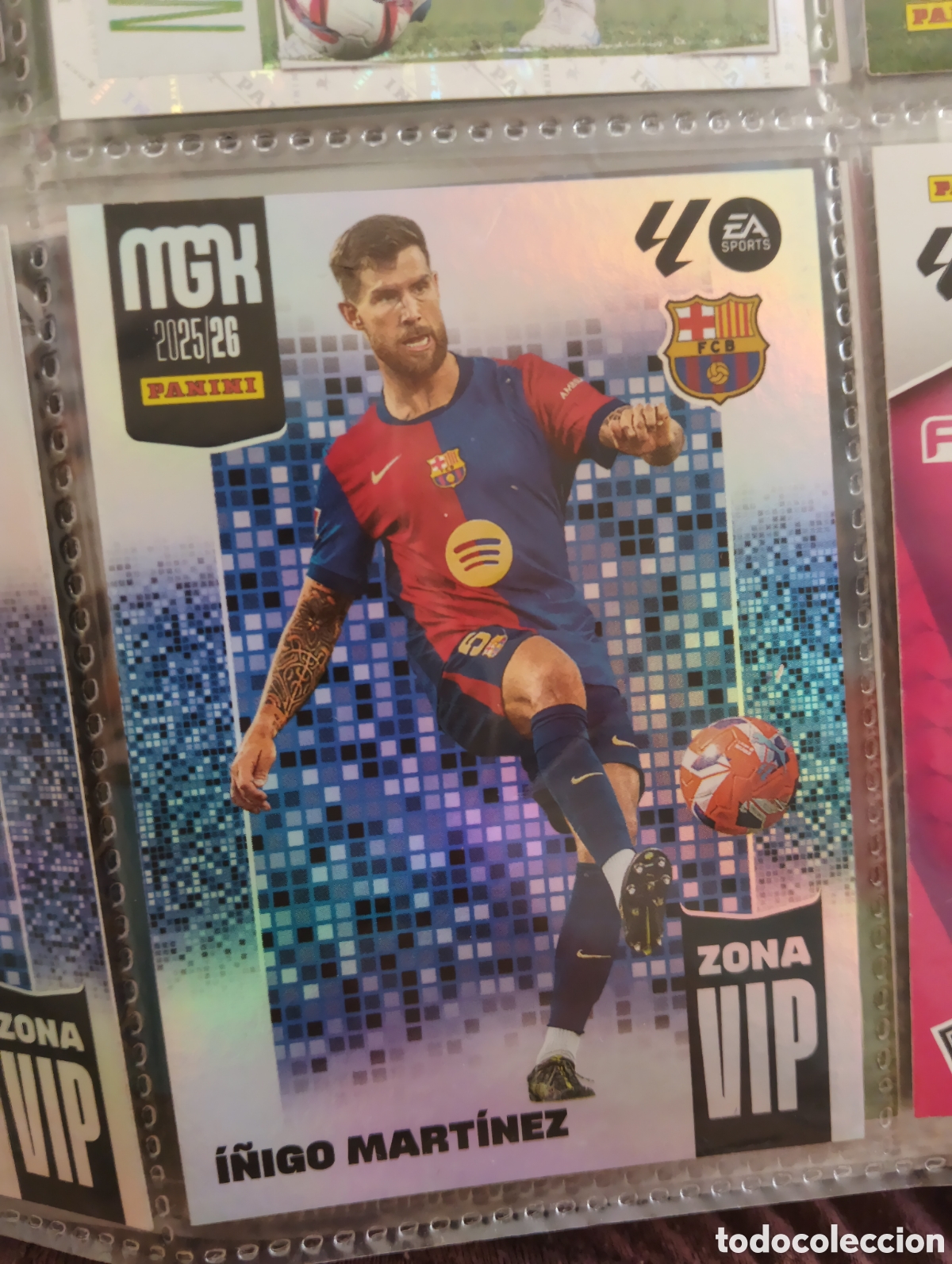 Football Stickers: I&Ntilde;IGO MARTINEZ N&ordm; 396 / ZONA VIP (F.C. BARCELONA) MEGACRACKS 2025 2026 PANINI 25 26 LIGA MGK CARD
