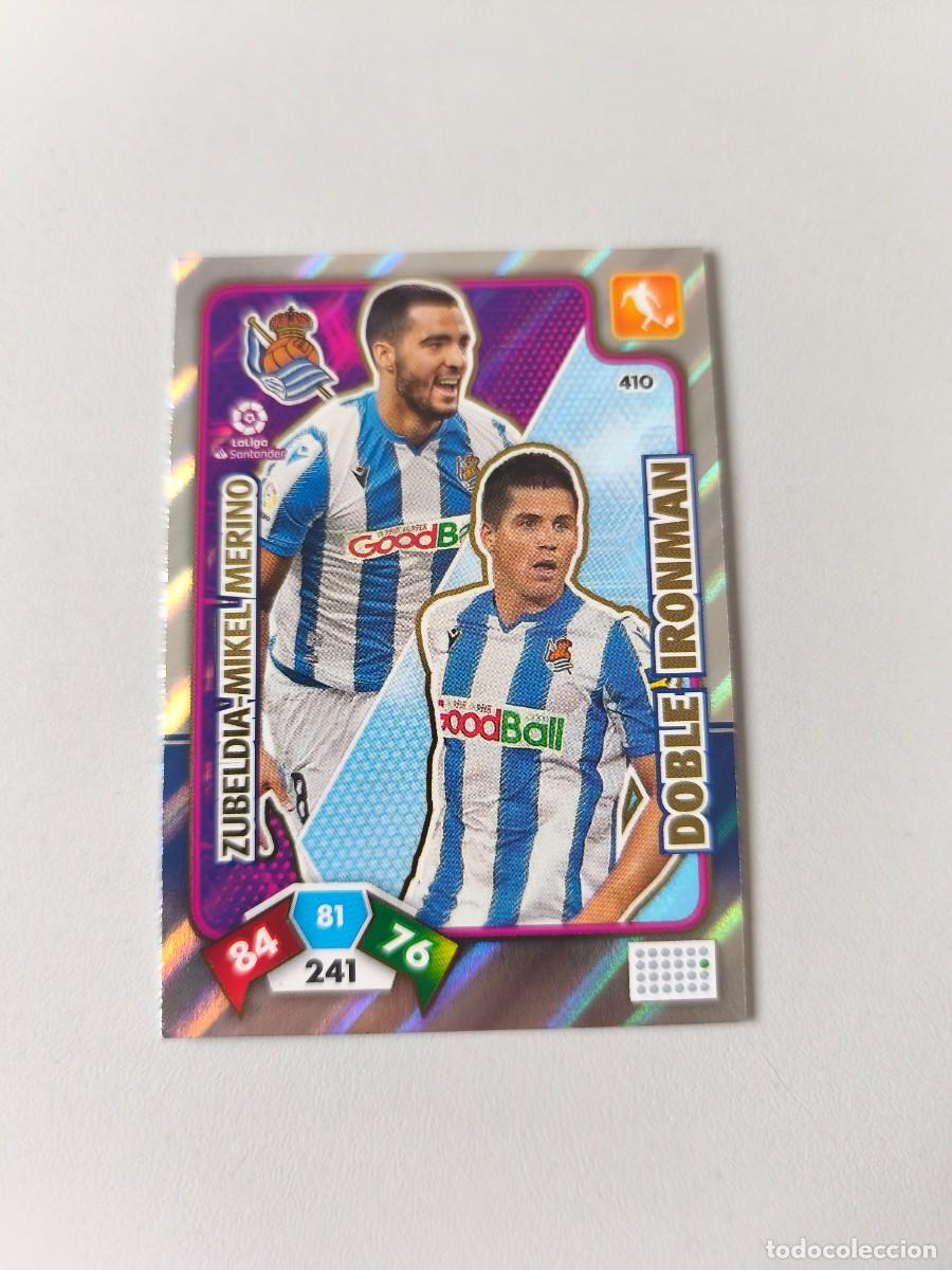 Figurine di Calcio: ADRENALYN XL 19 20 REAL SOCIEDAD ZUBELDIA-MIKEL MERINO DOBLE IRONMAN 410 CJA1