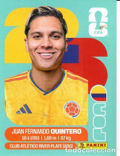 Figurine di Calcio: CROMO PANINI MUNDIAL WORLD CUP 2026 - COL15 COL 15 - QUINTERO - COLOMBIA