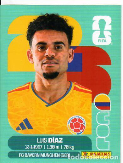 Cromos de f&uacute;tbol: CROMO PANINI MUNDIAL WORLD CUP 2026 - COL20 COL 20 - LUIS D&Iacute;AZ - COLOMBIA