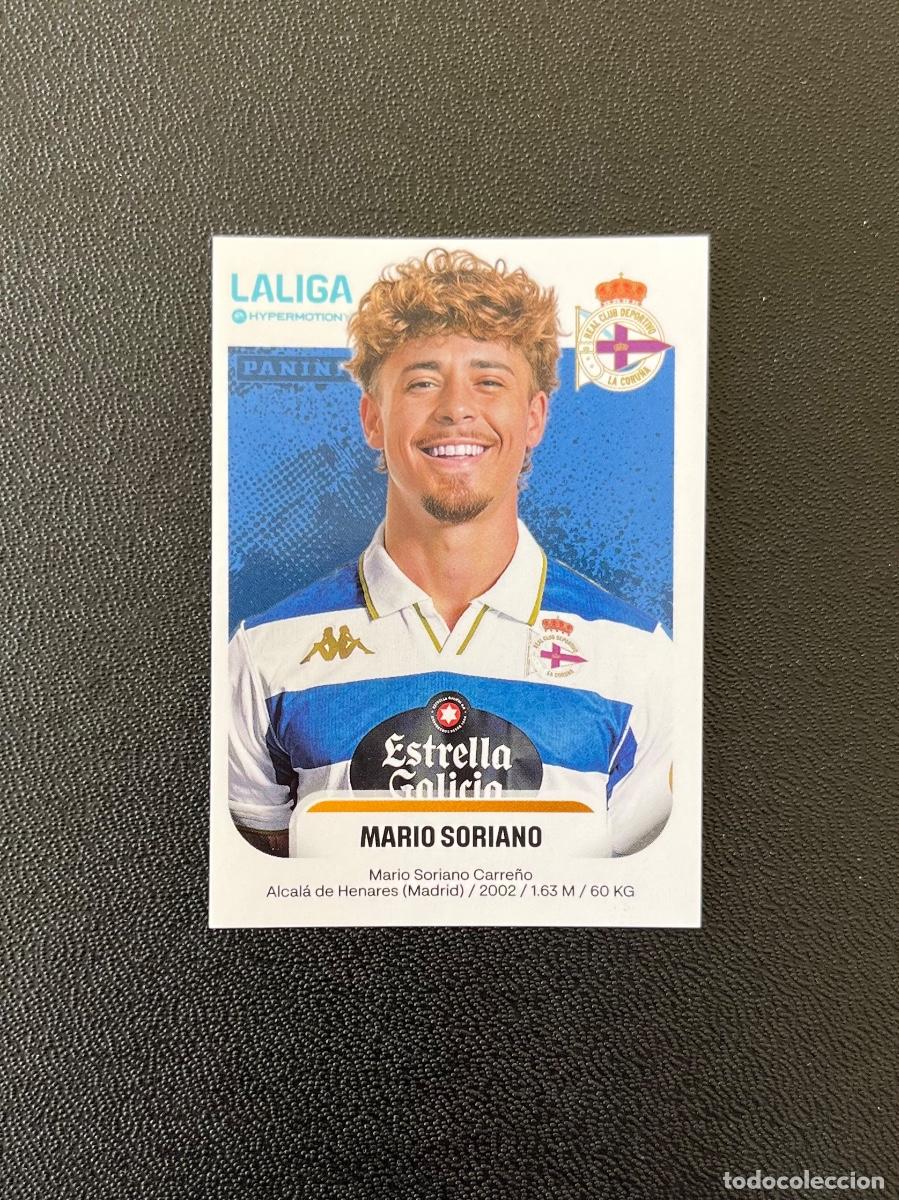Cromos de f&uacute;tbol: 186 MARIO SORIANO RC DEPORTIVO DE A CORU&Ntilde;A DEPOR LA LIGA HYPERMOTION 2025 2026 PANINI 25 26