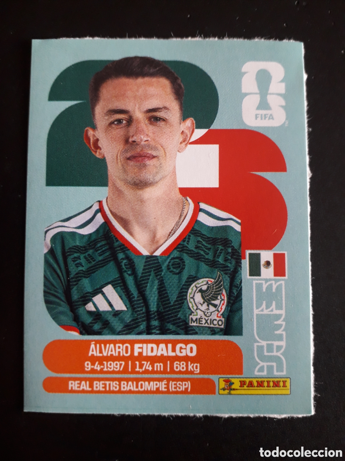 Cromos de f&uacute;tbol: FIDALGO M&Eacute;XICO UPDATE, ACTUALIZACI&Oacute;N MUNDIAL F&Uacute;TBOL 2026 FIFA WORLD CUP PANINI PEDIDO M&Iacute;NIMO 3&euro;.