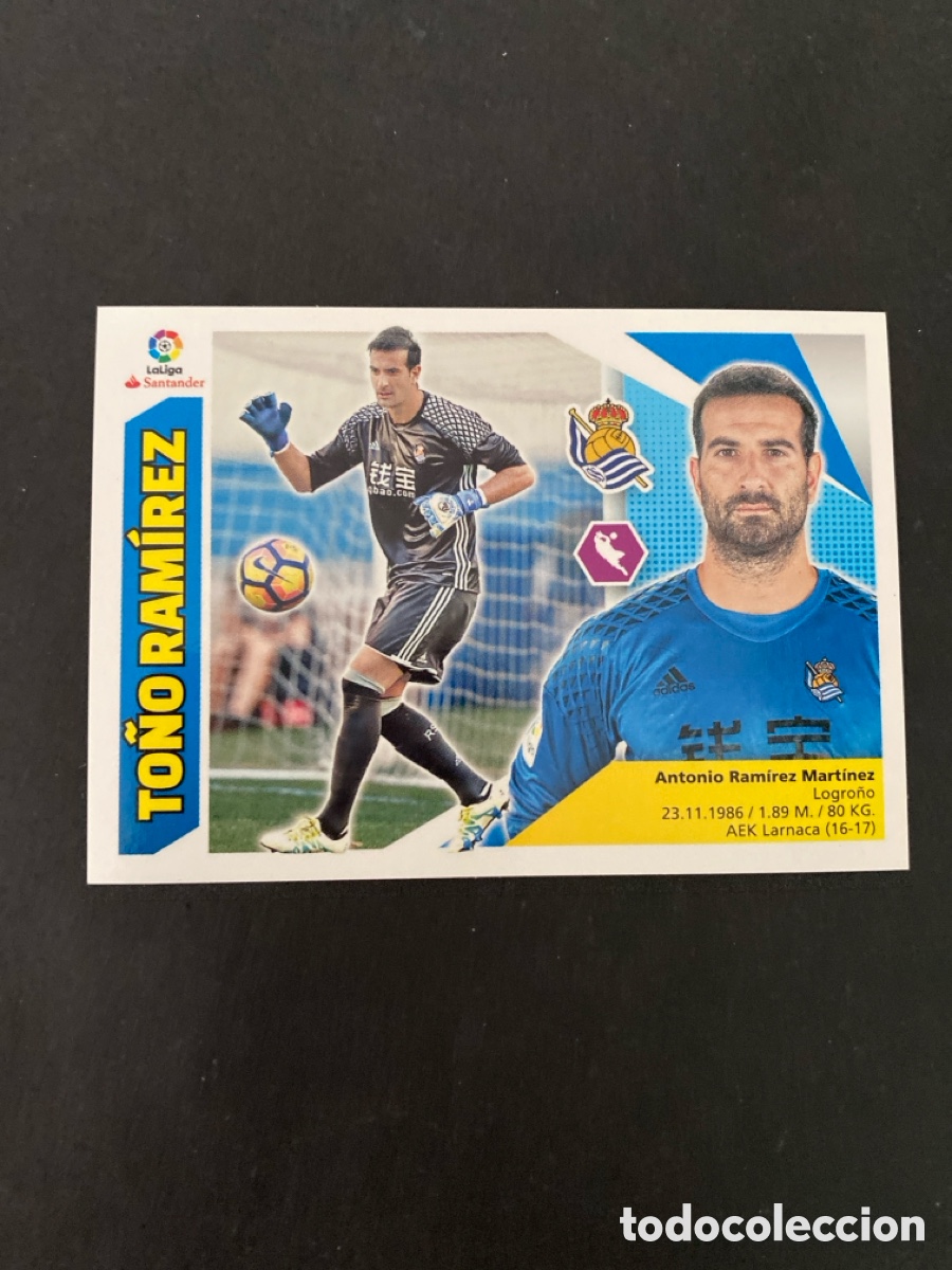 Cromos de f&uacute;tbol: Cromo liga 17/18 Real Sociedad N* 2