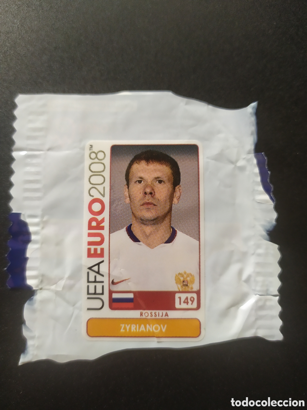 Cartes &agrave; collectionner de Football: UEFA Euro 2008 Austria Suiza panini mini sticker chicle Zyrianov n&deg; 149 Rusia sin pegar