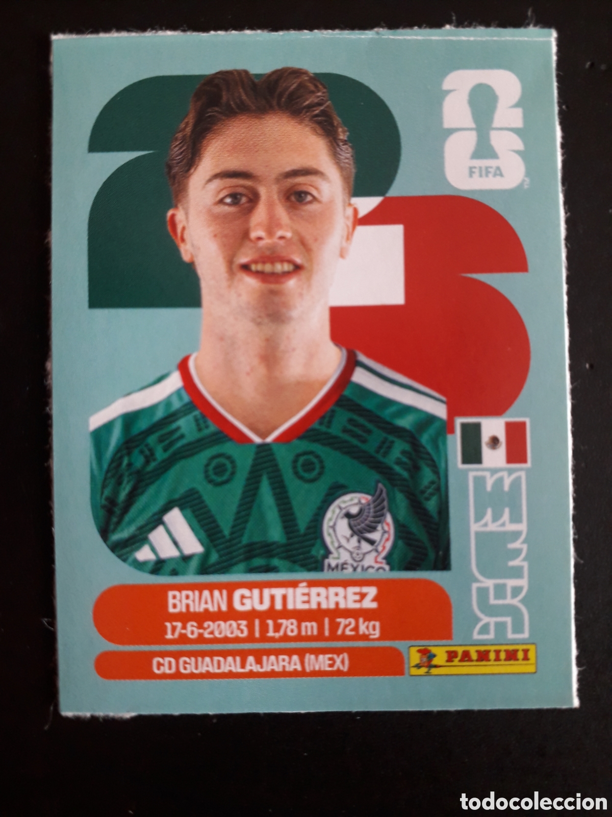 Cromos de Futebol: GUTI&Eacute;RREZ M&Eacute;XICO UPDATE, ACTUALIZACI&Oacute;N MUNDIAL F&Uacute;TBOL 2026 FIFA WORLD CUP PANINI PEDIDO M&Iacute;NIMO 3&euro;