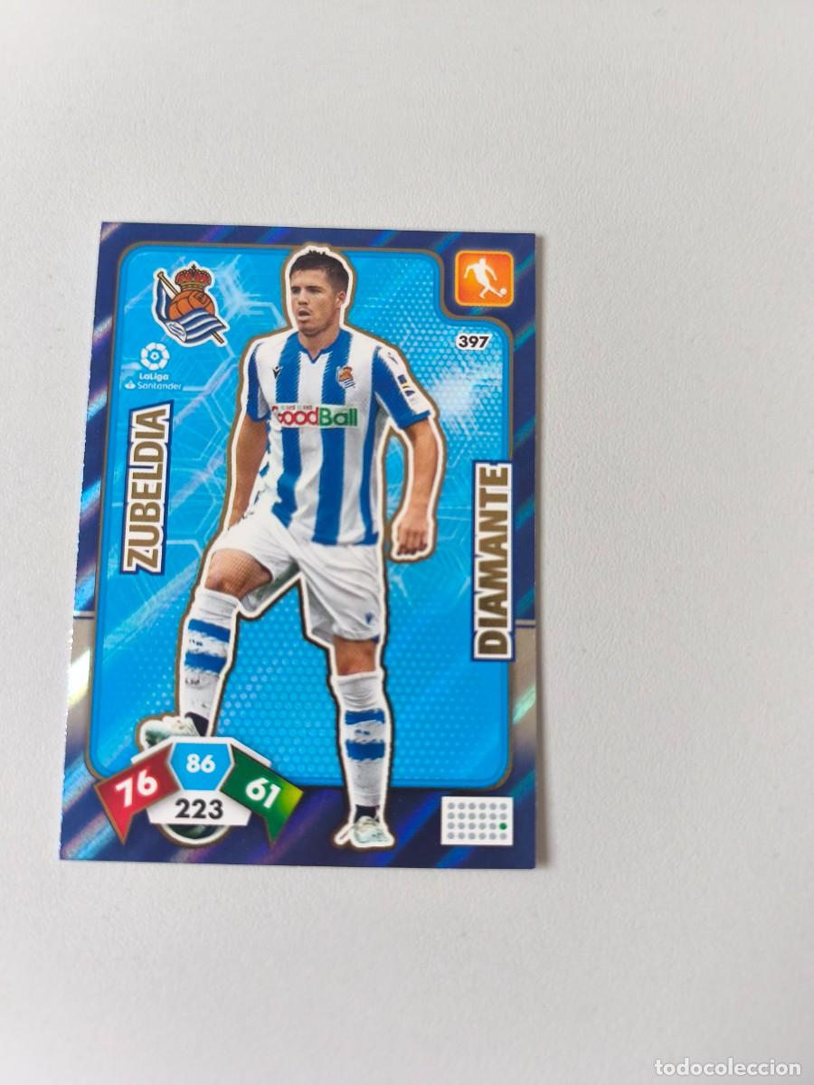 Cromos de f&uacute;tbol: ADRENALYN XL 19 20 REAL SOCIEDAD ZUBELDIA DIAMANTE 397 CJA1