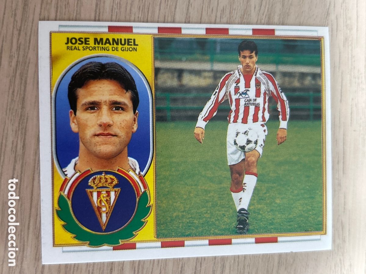 Cromos de f&uacute;tbol: JOS&Eacute; MANUEL SPORTING GIJ&Oacute;N BAJA LIGA ESTE 1996 1997 96 97 NUNCA PEGADO SIN PEGAR
