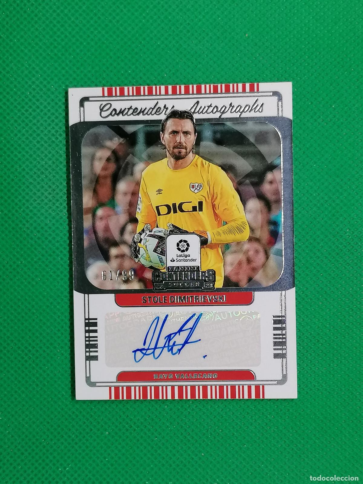 Cromos de f&uacute;tbol: STOLE DIMITRIEVSKI RAYO VALLECANO AUTO AUTOGRAFH FIRMA /99 ⚽ PANINI CHRONICLES LALIGA 2022 2023 ⚽