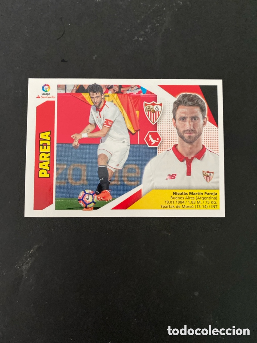 Cromos de f&uacute;tbol: Cromo liga 17/18 Sevilla FC N* 6