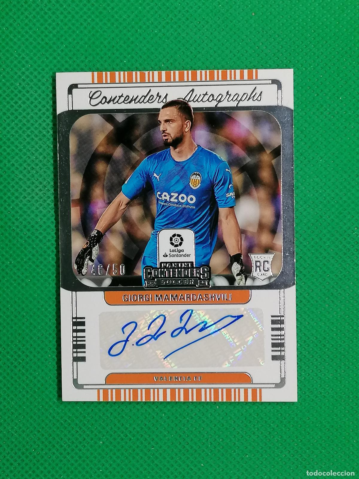 Cromos de f&uacute;tbol: MAMARDASHVILI VALENCIA ROOKIE AUTO AUTOGRAPH FIRMA /50 ⚽ PANINI CONTENDERS LALIGA 2022 2023 ⚽