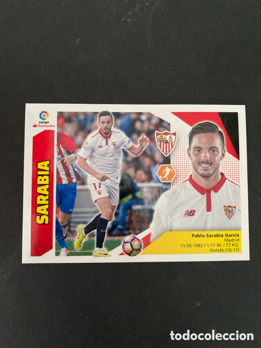 Cromos de f&uacute;tbol: Cromo liga 17/18 Sevilla FC N* 12 A
