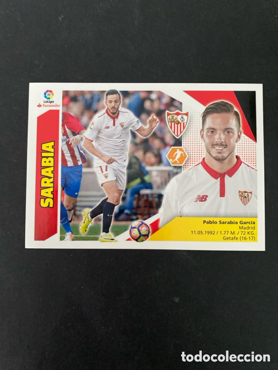 Cromos de f&uacute;tbol: Cromo liga 17/18 Sevilla FC N* 12 A