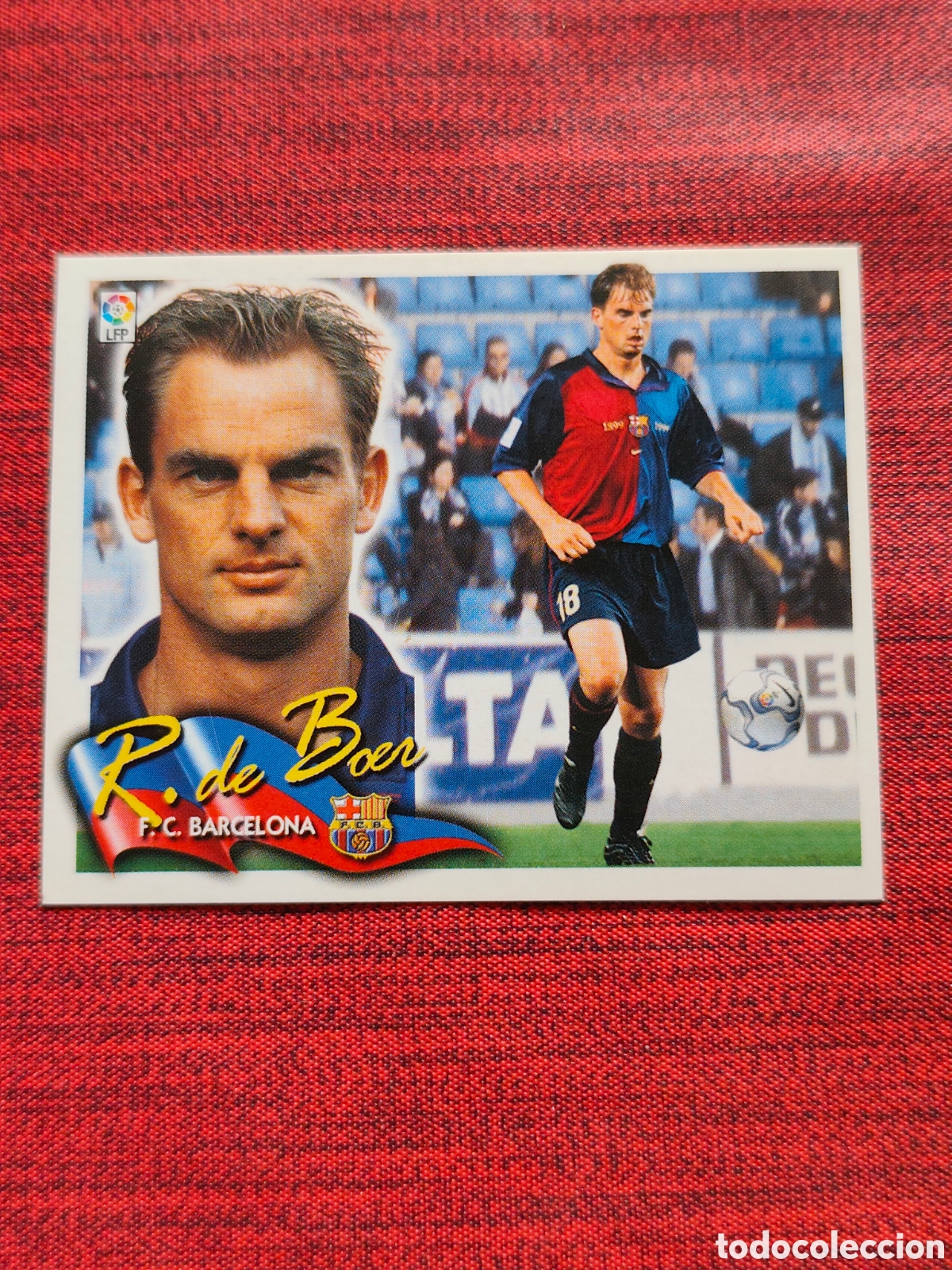 Cromos de f&uacute;tbol: BAJA R. DE BOER FC BARCELONA EDICIONES ESTE 2000 2001