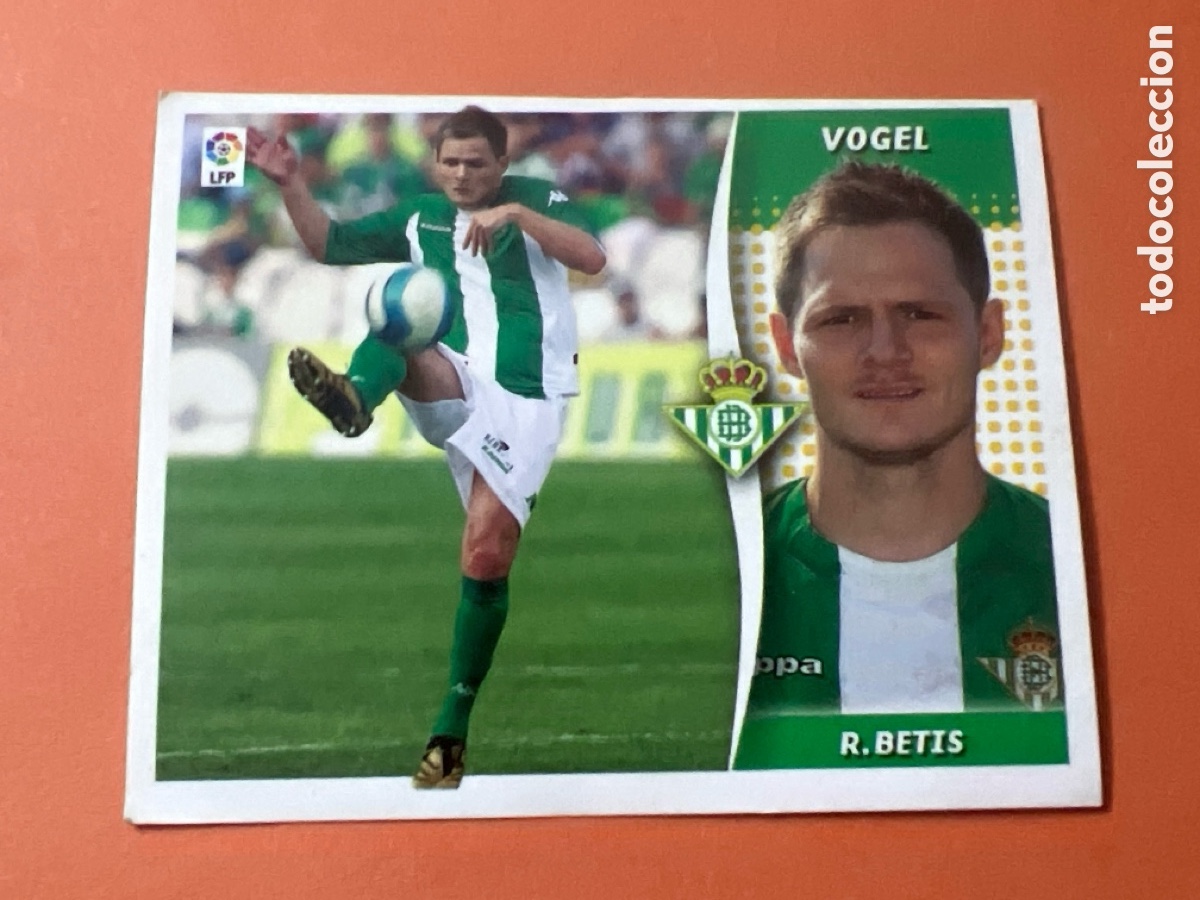 Cromos de f&uacute;tbol: A1100. VOGEL COLOCA BETIS COLECCIONES ESTE LIGA 2006 2007 06 07 SIN PEGAR NUNCA PEGADO