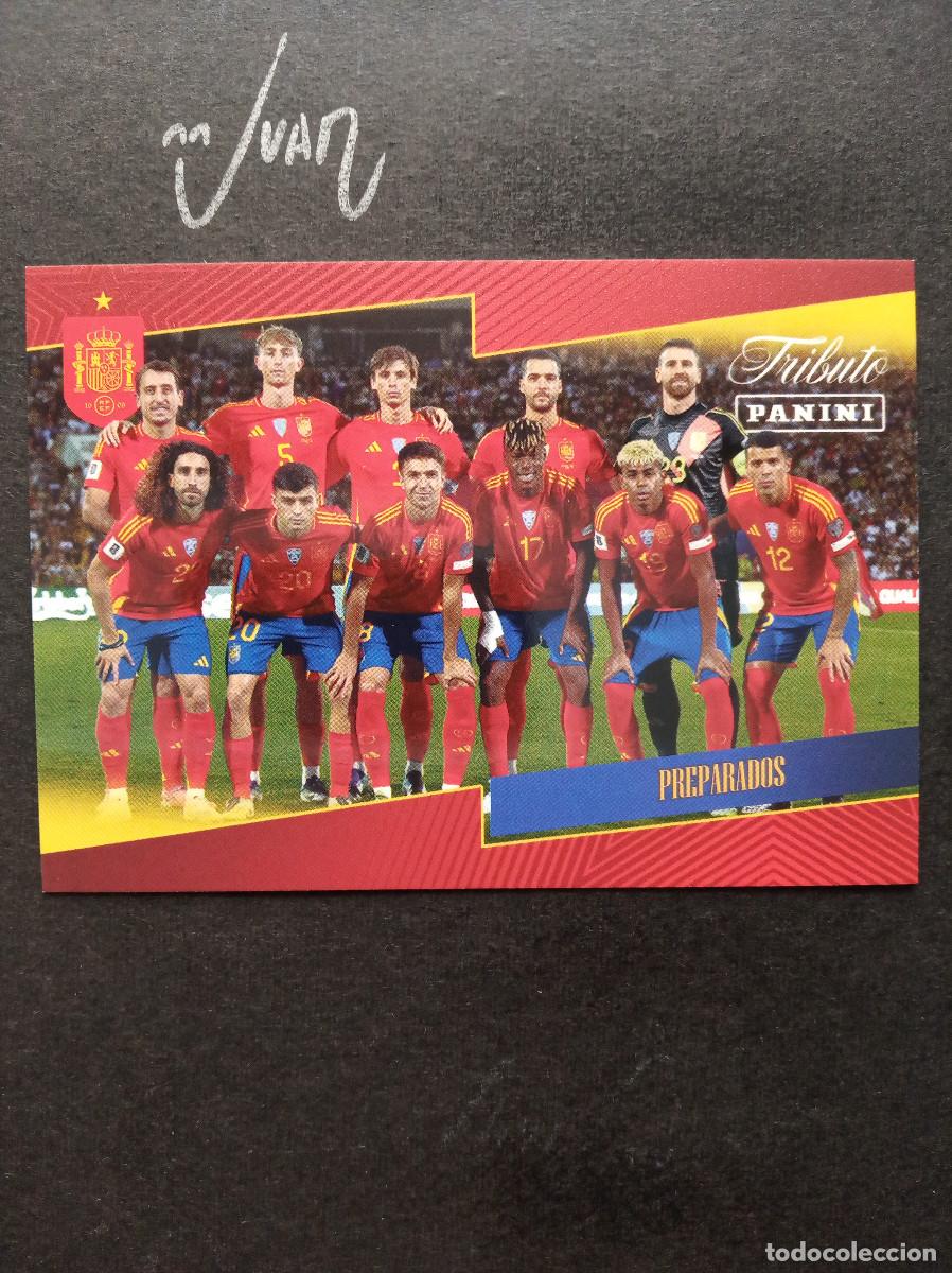 Cromos de f&uacute;tbol: N&ordm; 69 ALINEACION LAMINE YAMAL ESPA&Ntilde;A BARCELONA ⚽ PANINI &reg; TRIBUTO SELECCION ESPA&Ntilde;OLA 2026 MUNDIAL 26