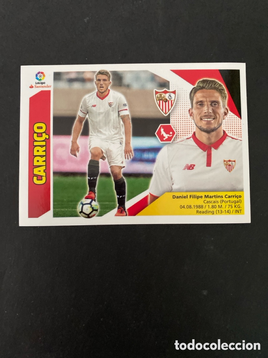 Cromos de f&uacute;tbol: Cromo liga 17/18 Sevilla FC N* 4B