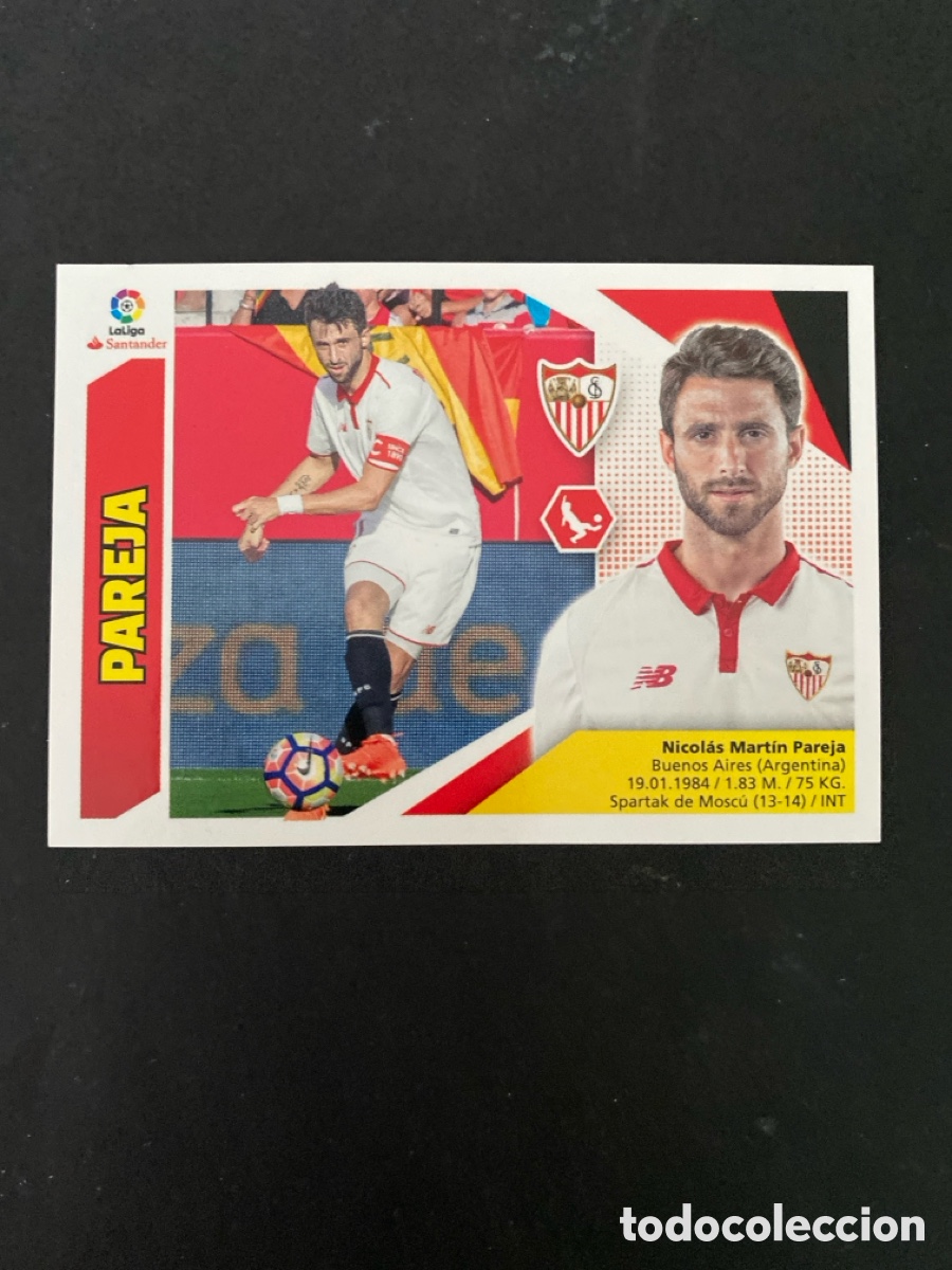 Cromos de f&uacute;tbol: Cromo liga 17/18 Sevilla FC N* 6