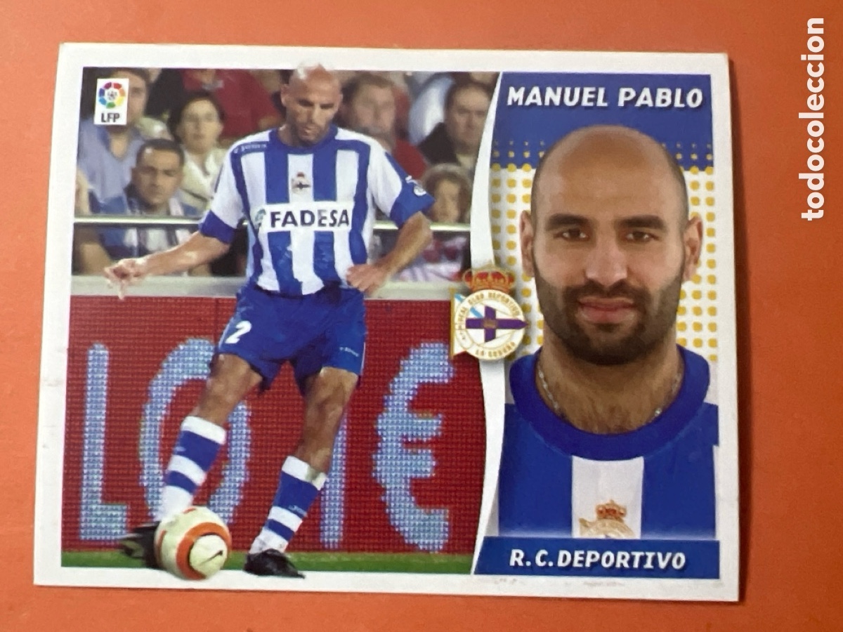 Cromos de f&uacute;tbol: A1189. ESTE LIGA 2006 2007. 06 07.MANUEL PABLO DEPORTIVO.NUNCA PEGADO.