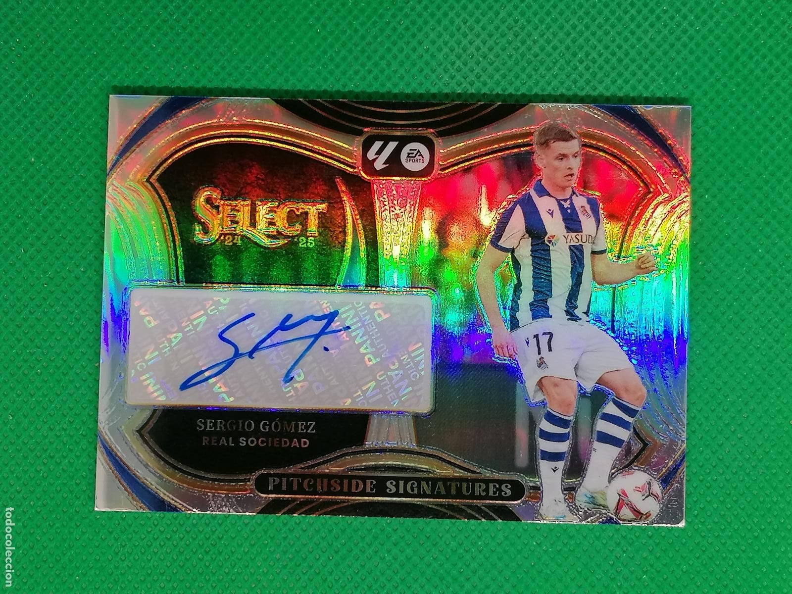 Cromos de f&uacute;tbol: SERGIO GOMEZ REAL SOCIEDAD AUTO FIRMA AUTOGRAFO ⚽ PANINI PRIZM SELECT LA LIGA 2024 2025 24 25 ⚽