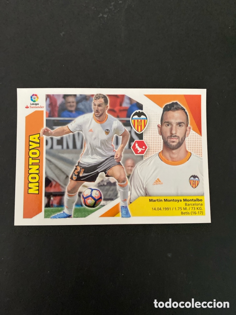Cromos de f&uacute;tbol: Cromo liga 17/18 Valencia CF N* 3